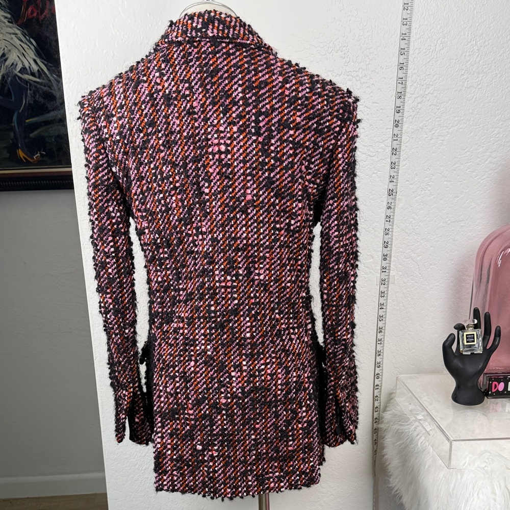 NWT Ralph & Russo Archival Tweed Blazer Pink Black Quiet Luxury FW20 Size‎ 38 4 - Picture 3 of 14